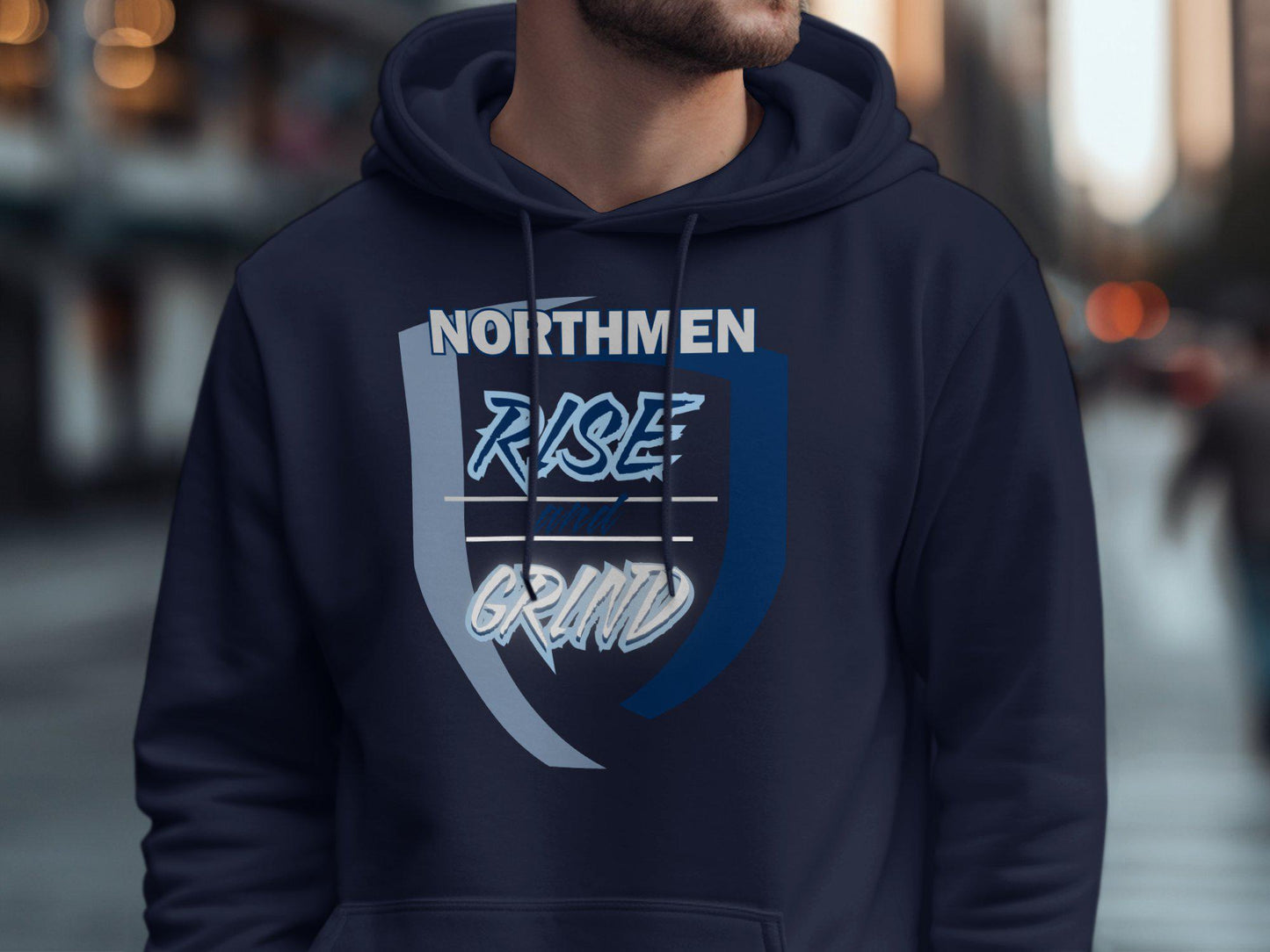 Northmen Rise and Grind T-Shirt, Motivational Quote Tee, Inspiring Graphic Shirt, Daily Grind Apparel, Empowering Workout Wear