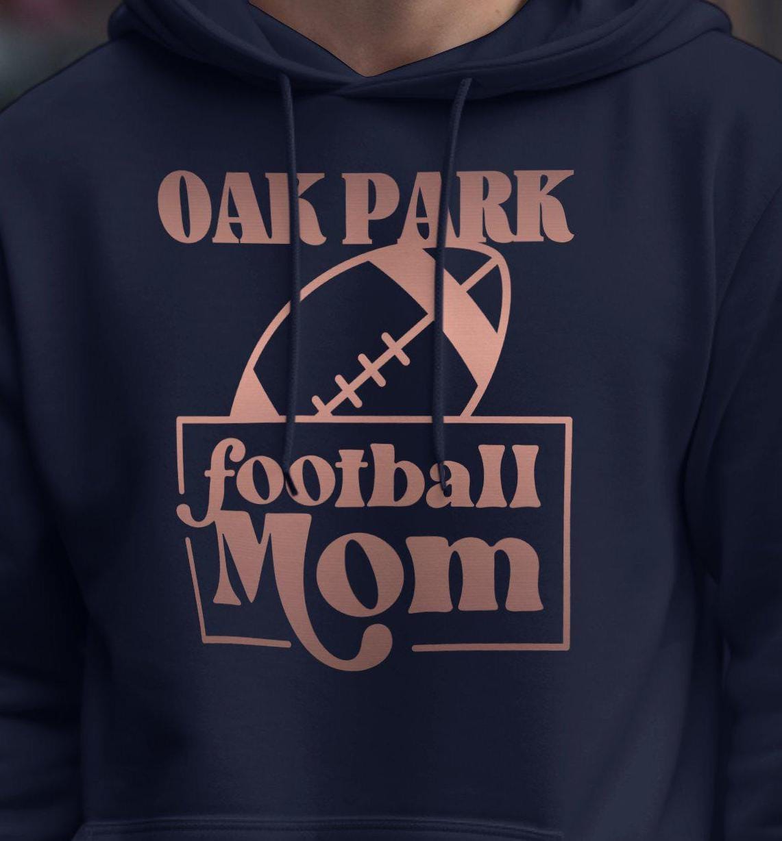 OAK PARK Football Mom T-Shirt, Stylish Football Mom Tee, Gift for Football Moms, Game Day Shirt, Custom Football Shirt
