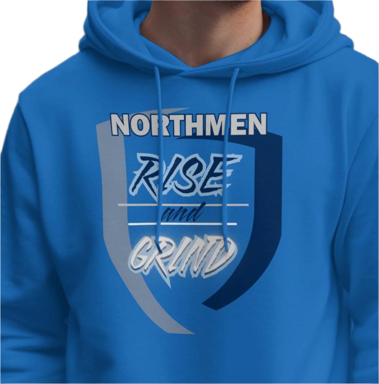 Northmen Rise and Grind T-Shirt, Motivational Quote Tee, Inspiring Graphic Shirt, Daily Grind Apparel, Empowering Workout Wear