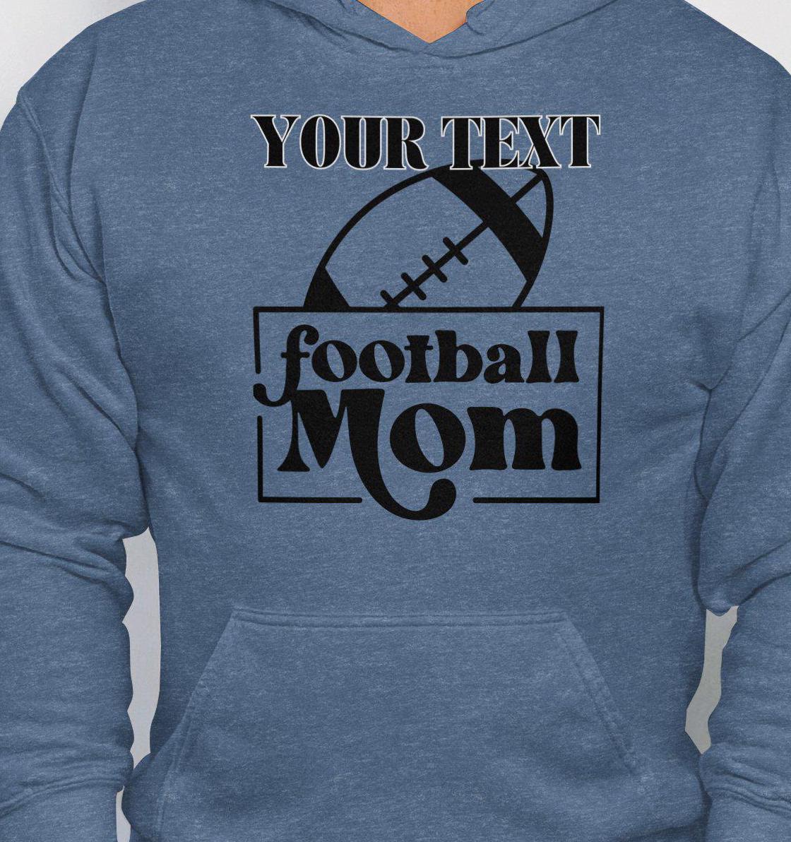 Custom Football Mom T-Shirt, Personalized Football Mom Shirt, Football Mom Gift, Sports Mom Shirt, Customizable Sports Mom Tee