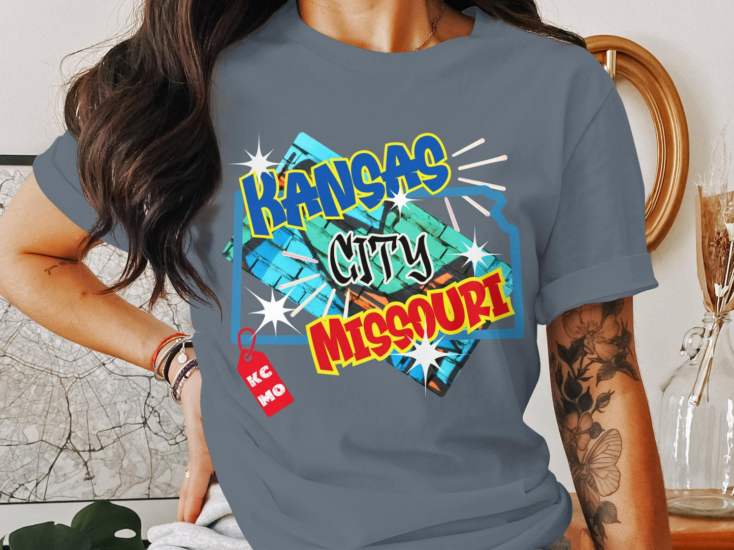 Kansas City Missouri TShirt Unique Design Kansas City Pride Missouri Tee Stylish Kansas City Graphic Tee Unisex Shirt