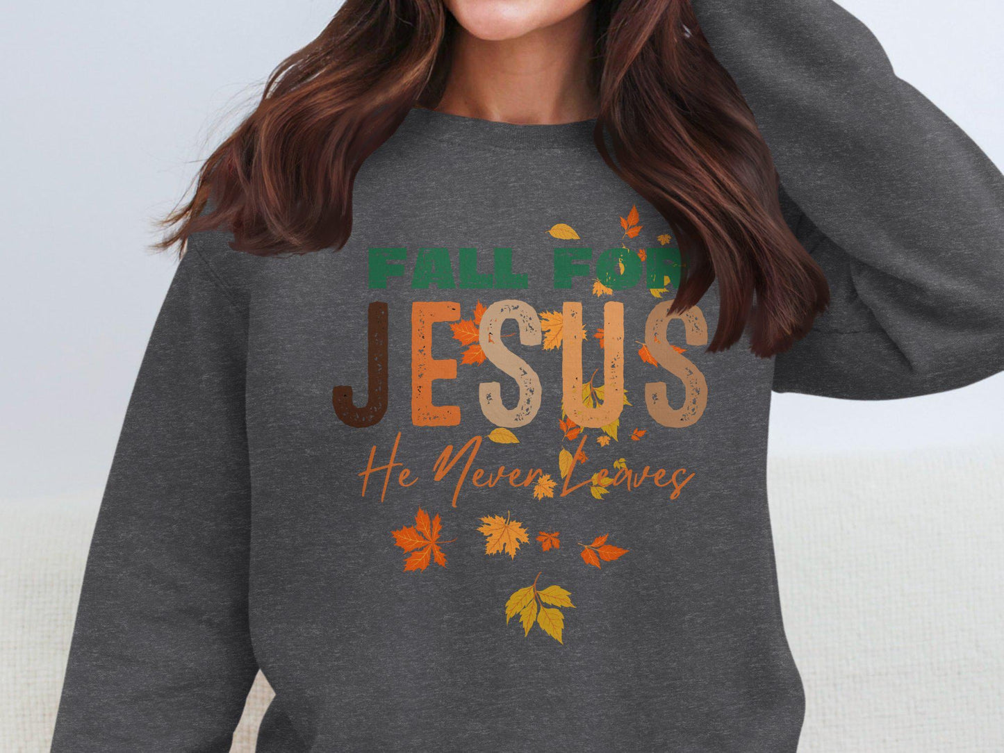 Fall For Jesus T-Shirt, Religious Autumn Tee, Christian Fall Apparel, Inspirational Faith Clothing, Gift for her, Gift for mom, Christian