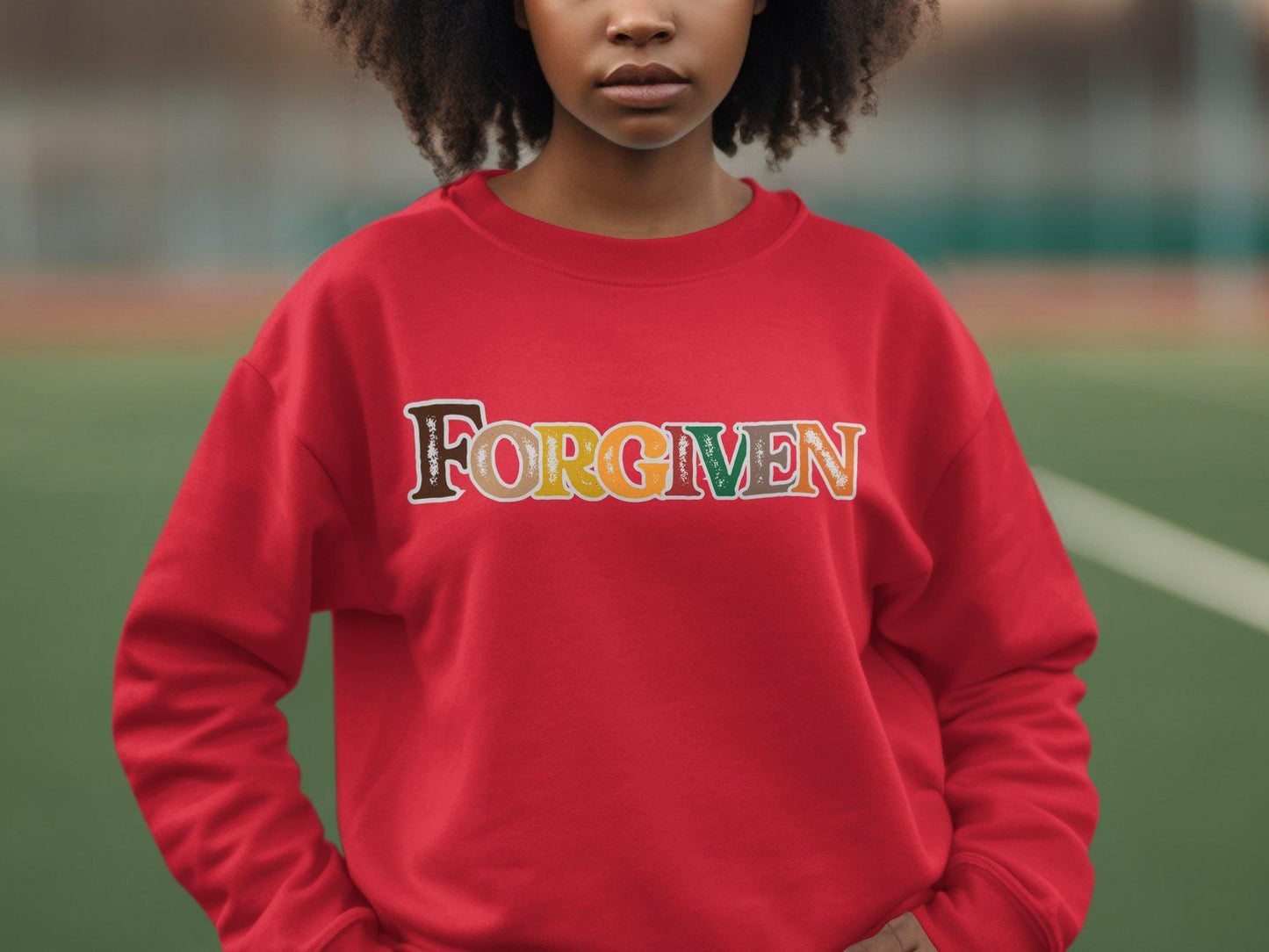 Retro Forgiven Graphic Tee, Vintage Inspired Forgiven T-Shirt, Faith Statement Shirt, Spiritual Message Tee, Christian Apparel