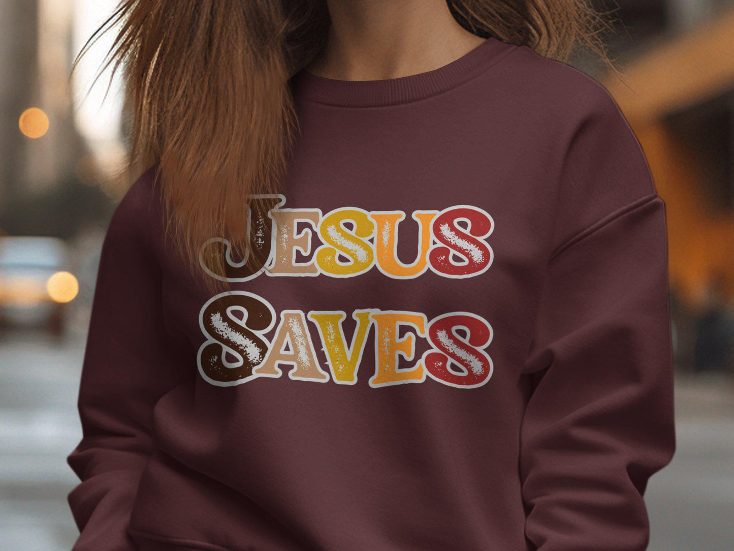 Inspirational Religious T-Shirt Jesus Saves Graphic Tee Faith-Based Christian Message Shirt Positive Spiritual Apparel