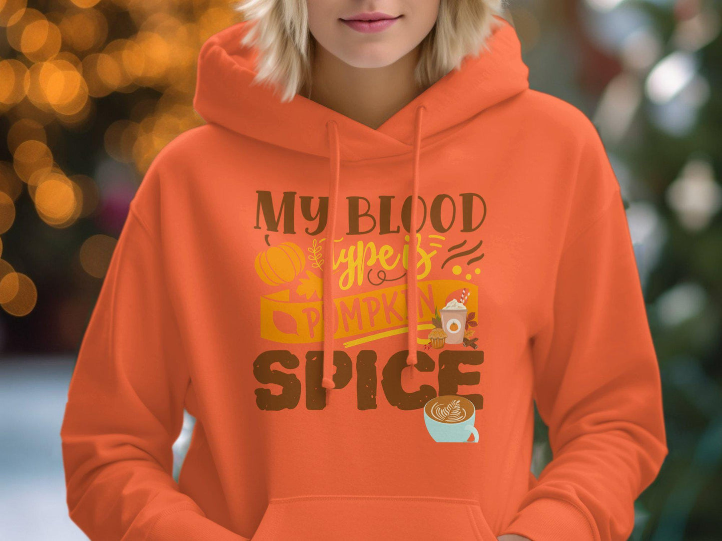 My Blood Type Is Pumpkin Spice T Shirt Autumn Coffee Lover Halloween Fall Graphic Tee Unisex Sizes Available Gift Idea