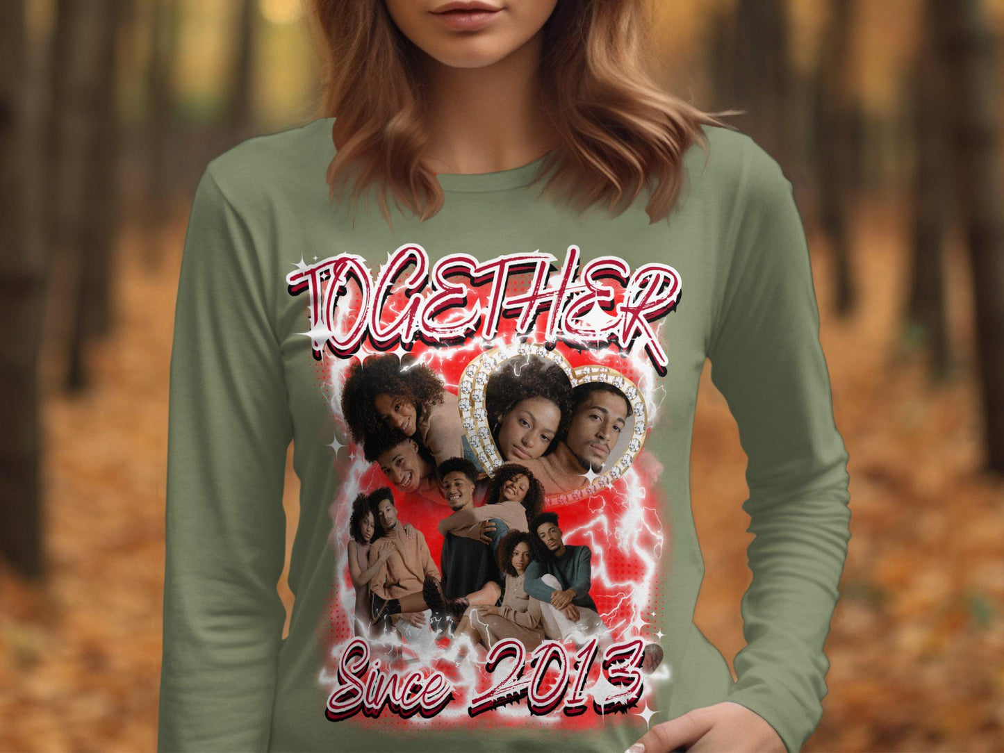 Together Since 2013 Couples Graphic Tee, Unique Couple T-Shirt, Romantic Matching Shirts, Cute Anniversary Gift, Fun Valentines Day,