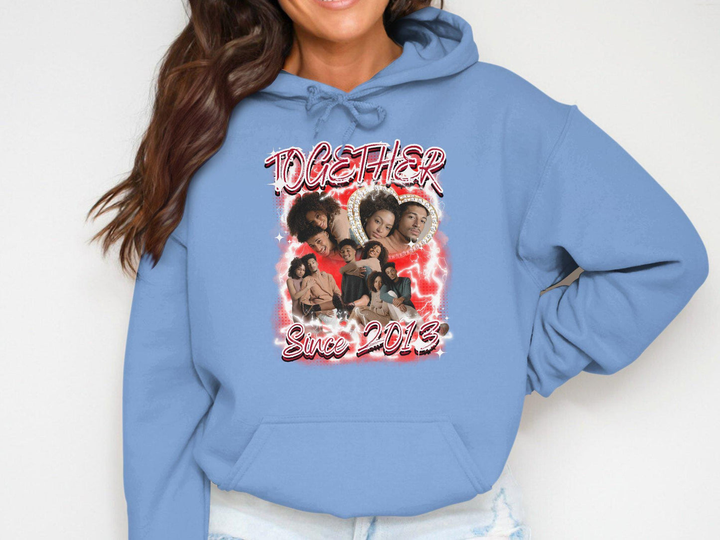 Together Since 2013 Couples Graphic Tee, Unique Couple T-Shirt, Romantic Matching Shirts, Cute Anniversary Gift, Fun Valentines Day,