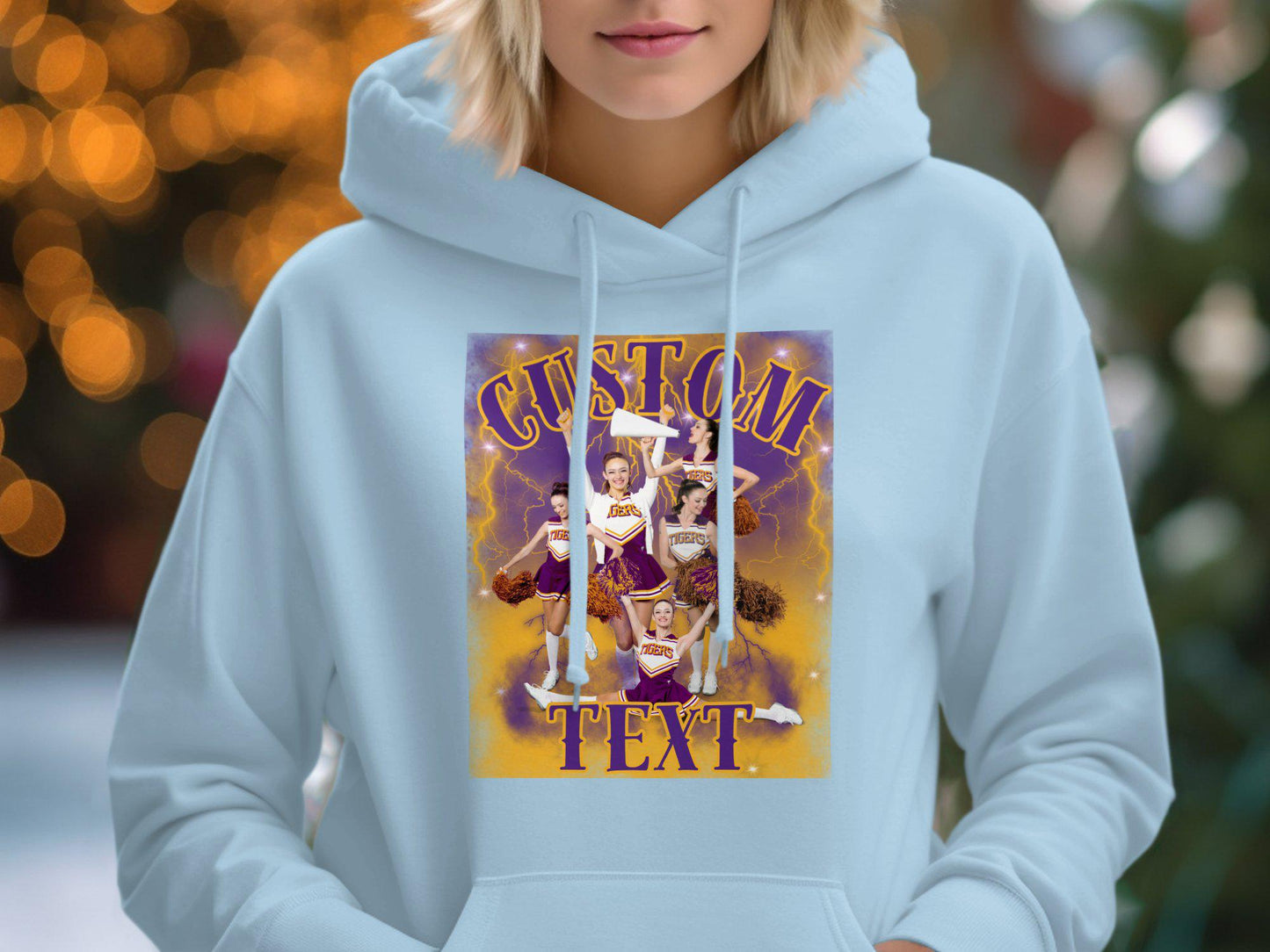 Cheerleader Graphic T-Shirt Customized Design Athletic Team Spirit Tee Cheer Squad Personalized Gift Fun Sportswear Top