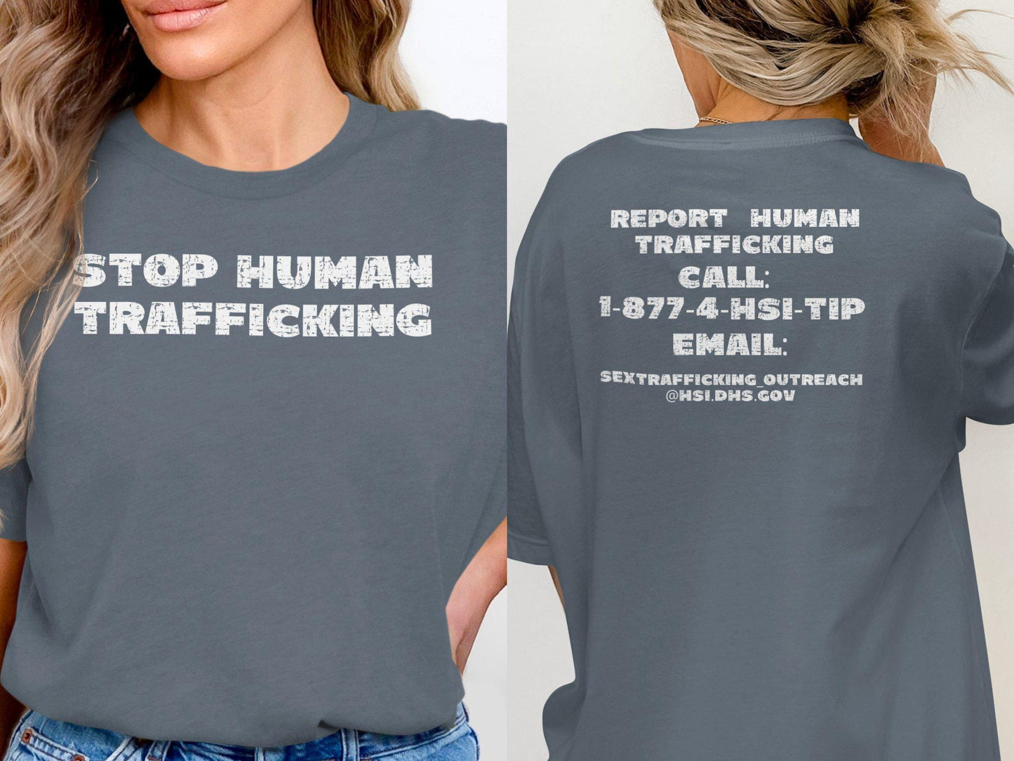 Stop Human Trafficking T-Shirt, Awareness Graphic Tee, Anti Trafficking Statement Shirt, Social Cause Unisex Tee, Advocacy Apparel