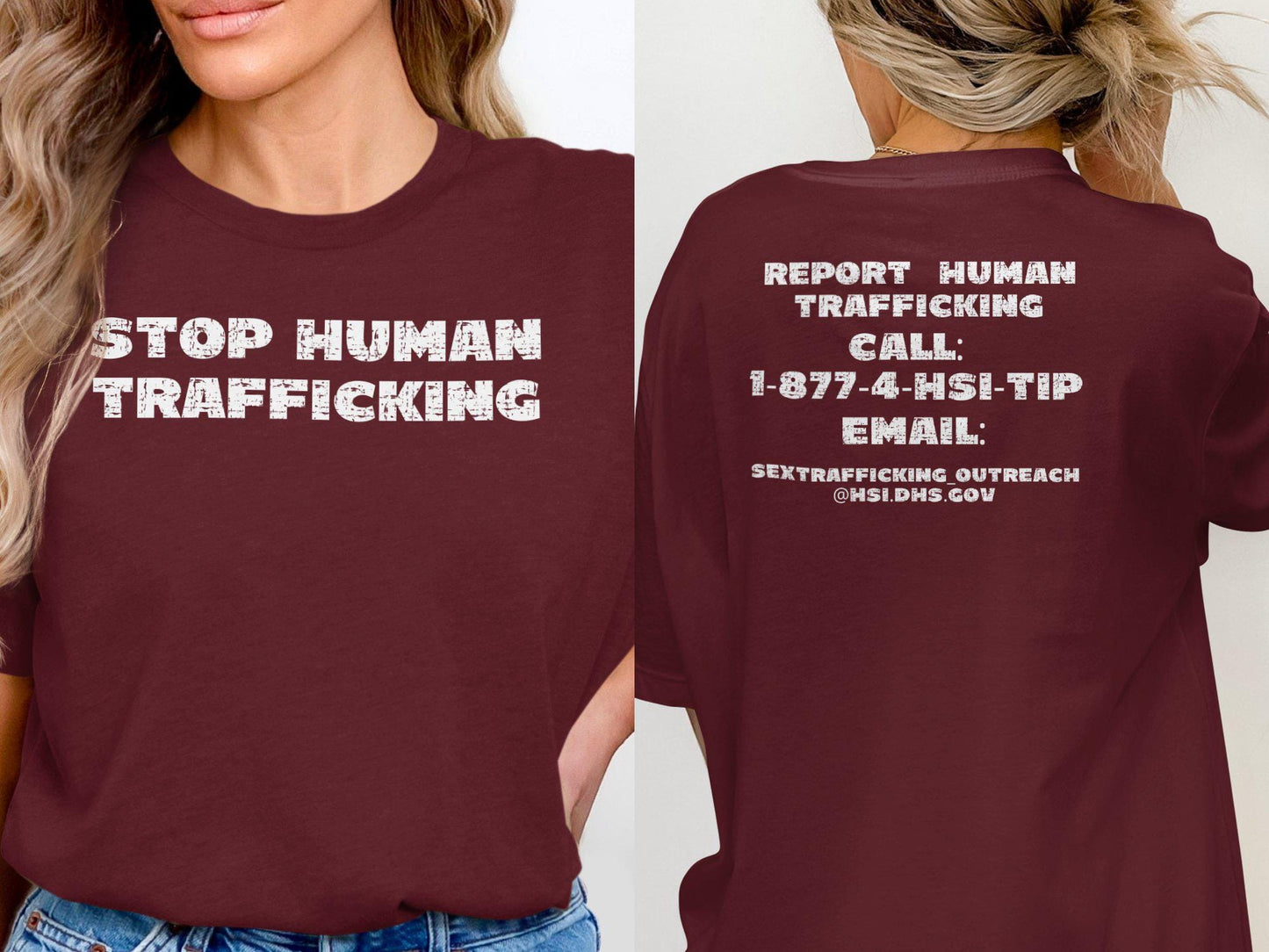 Stop Human Trafficking T-Shirt, Awareness Graphic Tee, Anti Trafficking Statement Shirt, Social Cause Unisex Tee, Advocacy Apparel