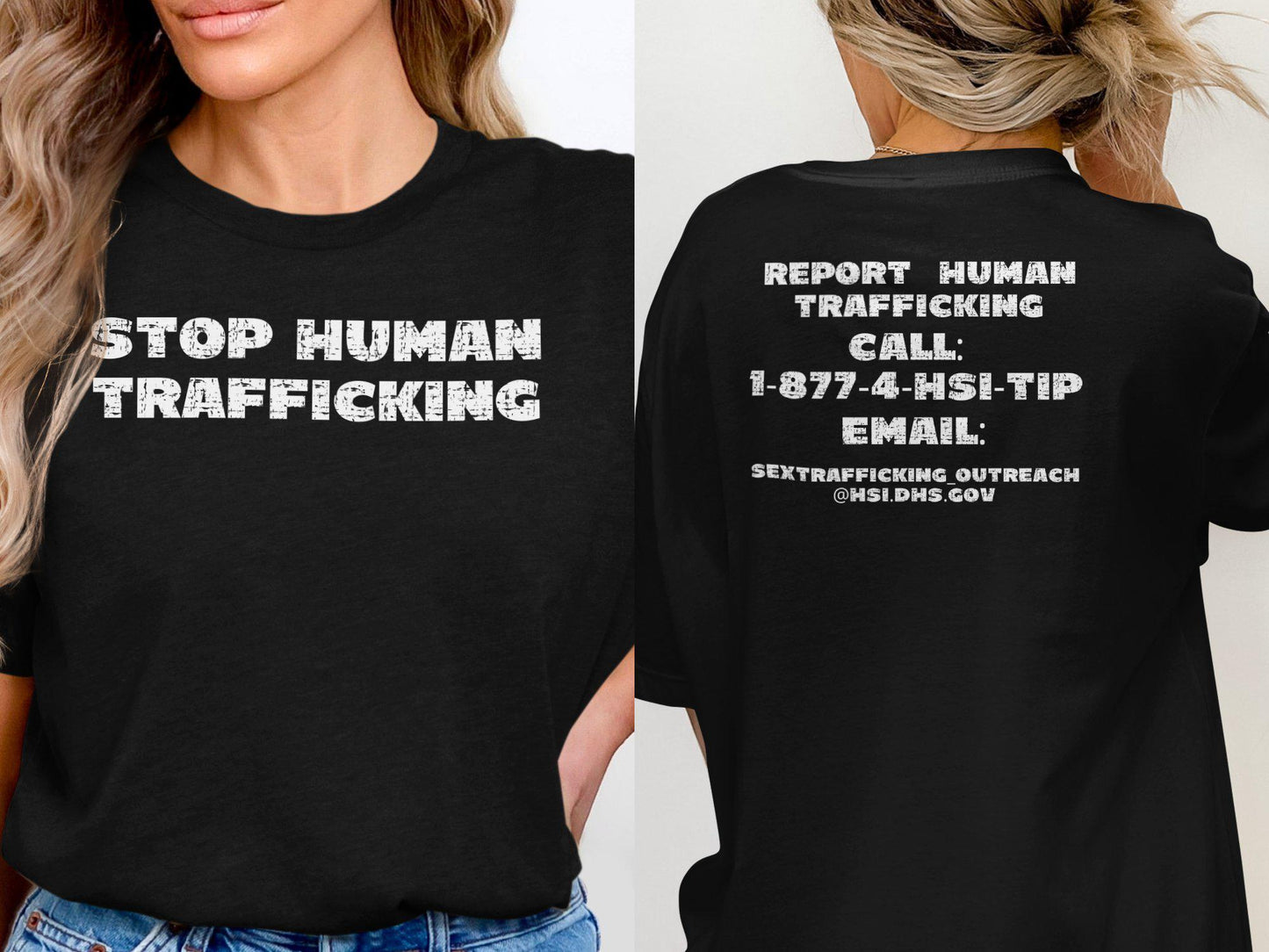Stop Human Trafficking T-Shirt, Awareness Graphic Tee, Anti Trafficking Statement Shirt, Social Cause Unisex Tee, Advocacy Apparel