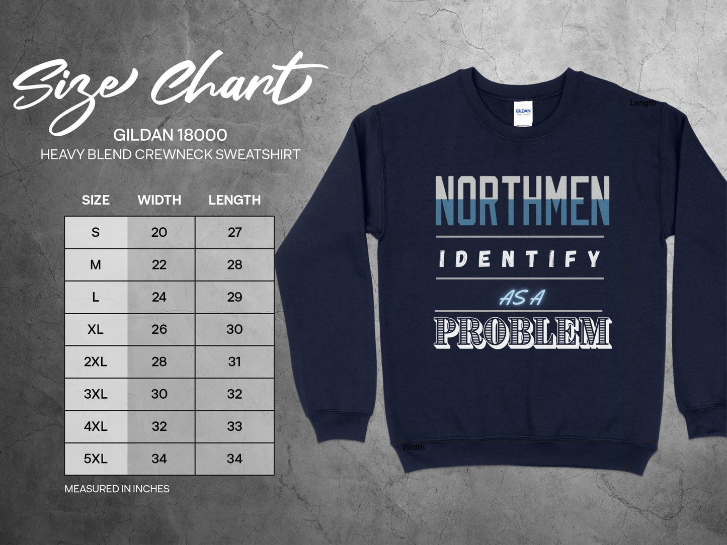 Northmen Identify As A Problem T-Shirt, Funny Graphic Tee, Unique Slogan Shirt, Trendy Wear, Gift For Him, Novelty Apparel