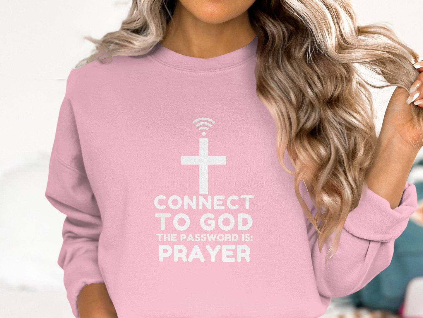 Connect to God Shirt, Password is Prayer TShirt, Faith Graphic Tee, Christian Gifts, Religious Apparel, Spiritual Shirt, Inspirational