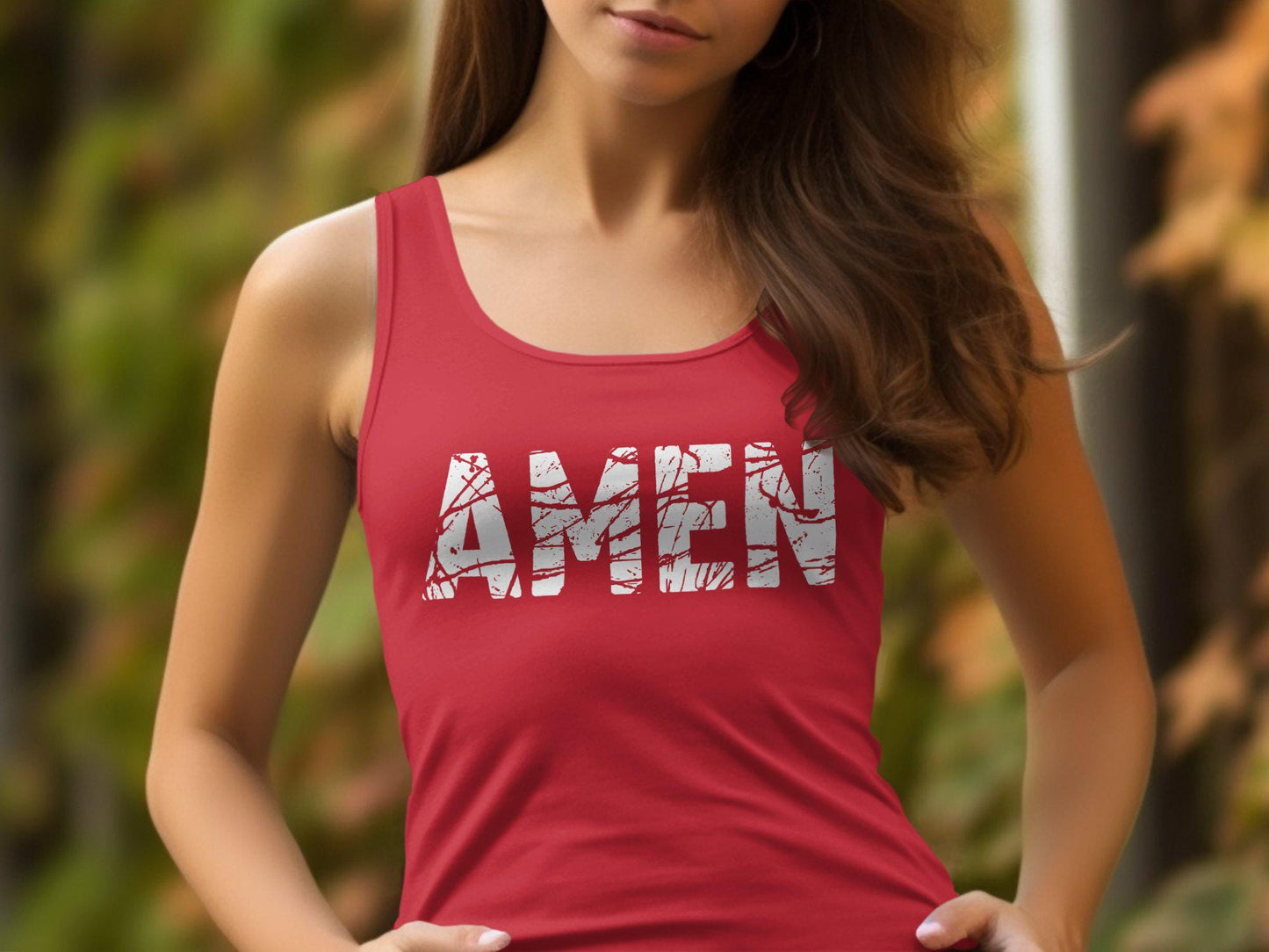 Bold Amen Graphic T-Shirt, Inspirational Amen Text Tee, Religious Faith Shirt, Motivational Christian Apparel, Unique Amen Print T-Shirt