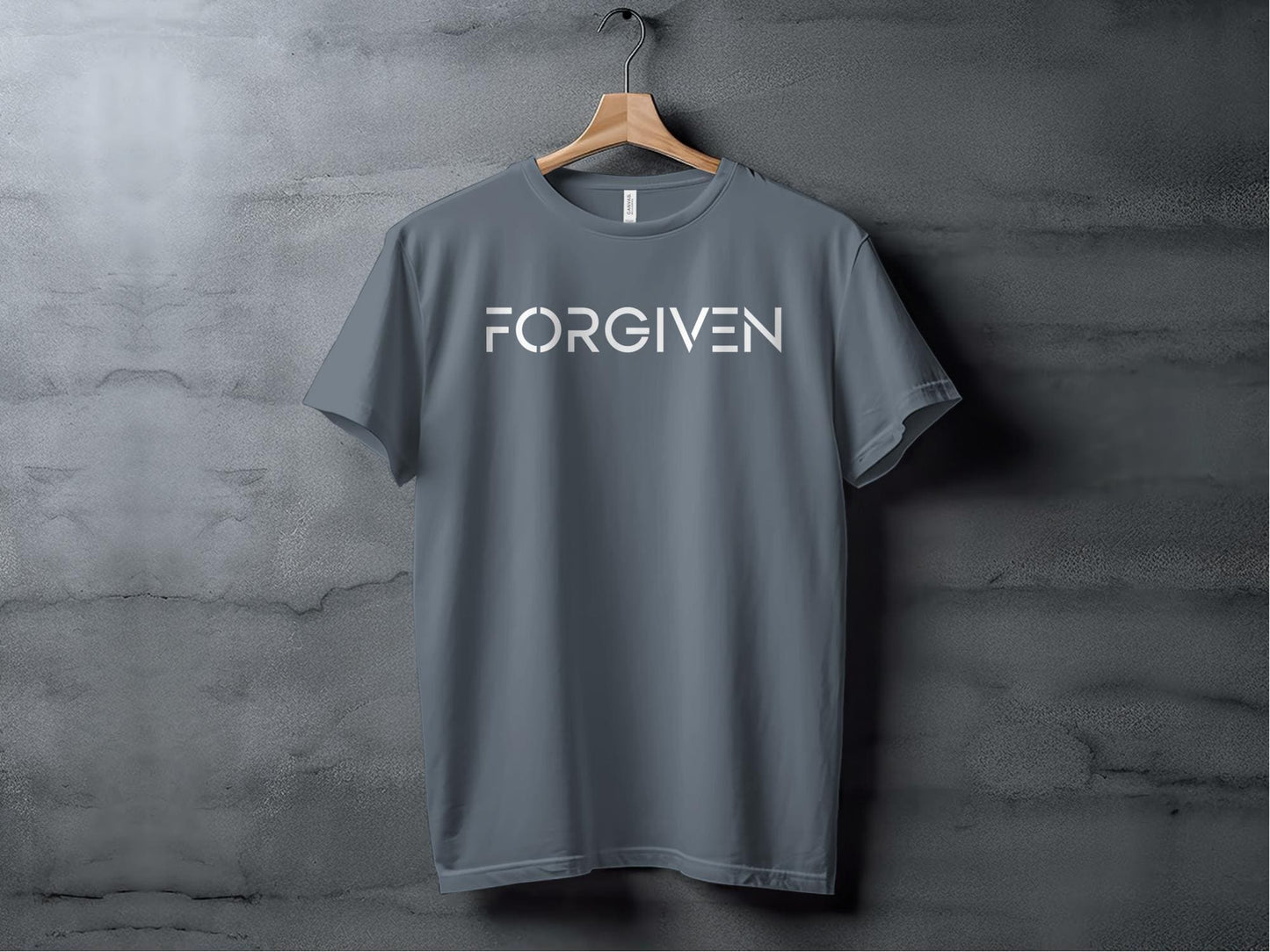 Forgiven T Shirt, Christian Apparel Tee, Religious Faith Shirt, Inspirational Message Top, Gift for Believers, Faith Based Clothing