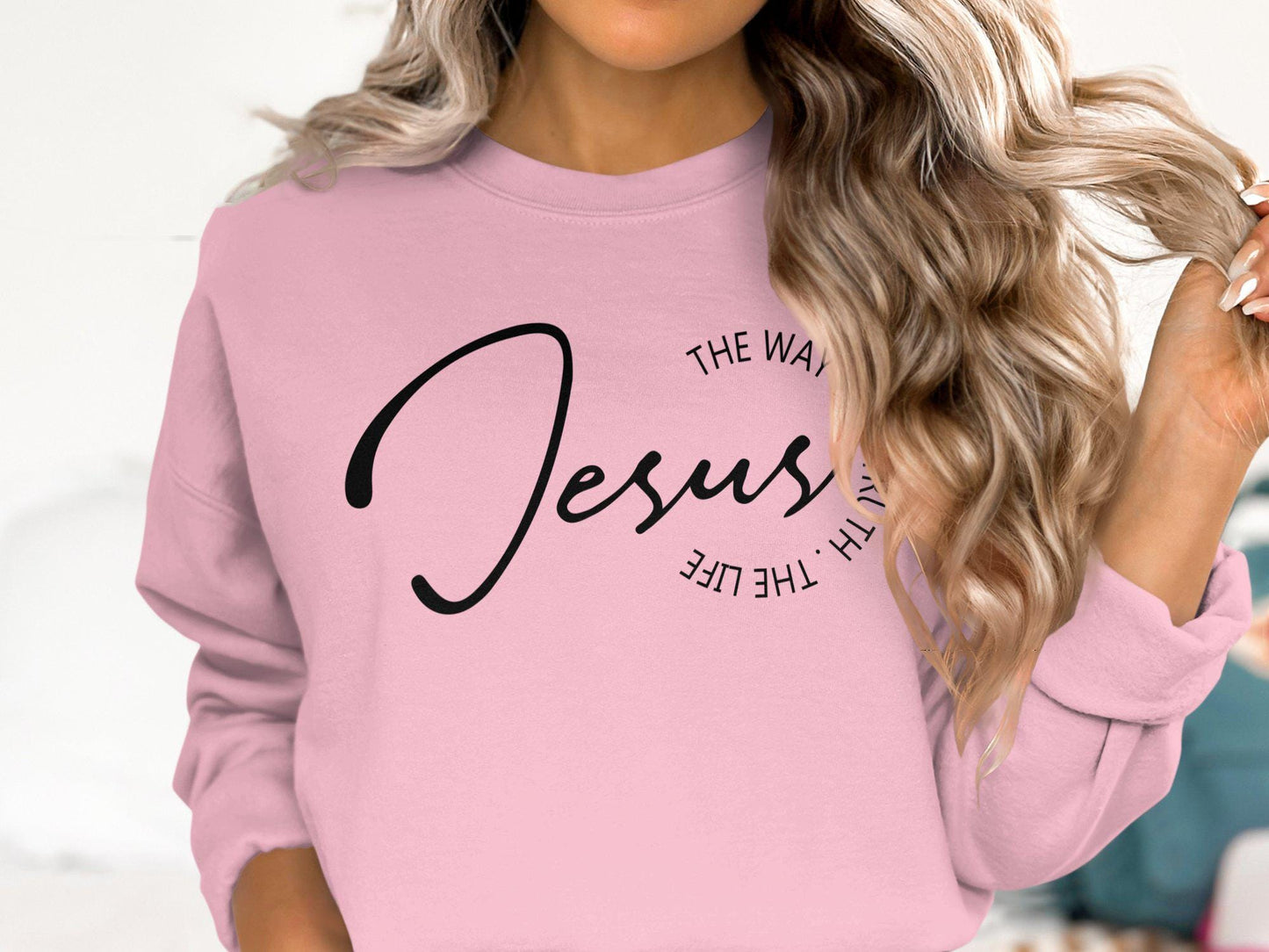 Inspirational Jesus T-Shirt, The Way The Truth The Life, Christian Faith Apparel, Religious Statement Shirt, Spiritual Wear
