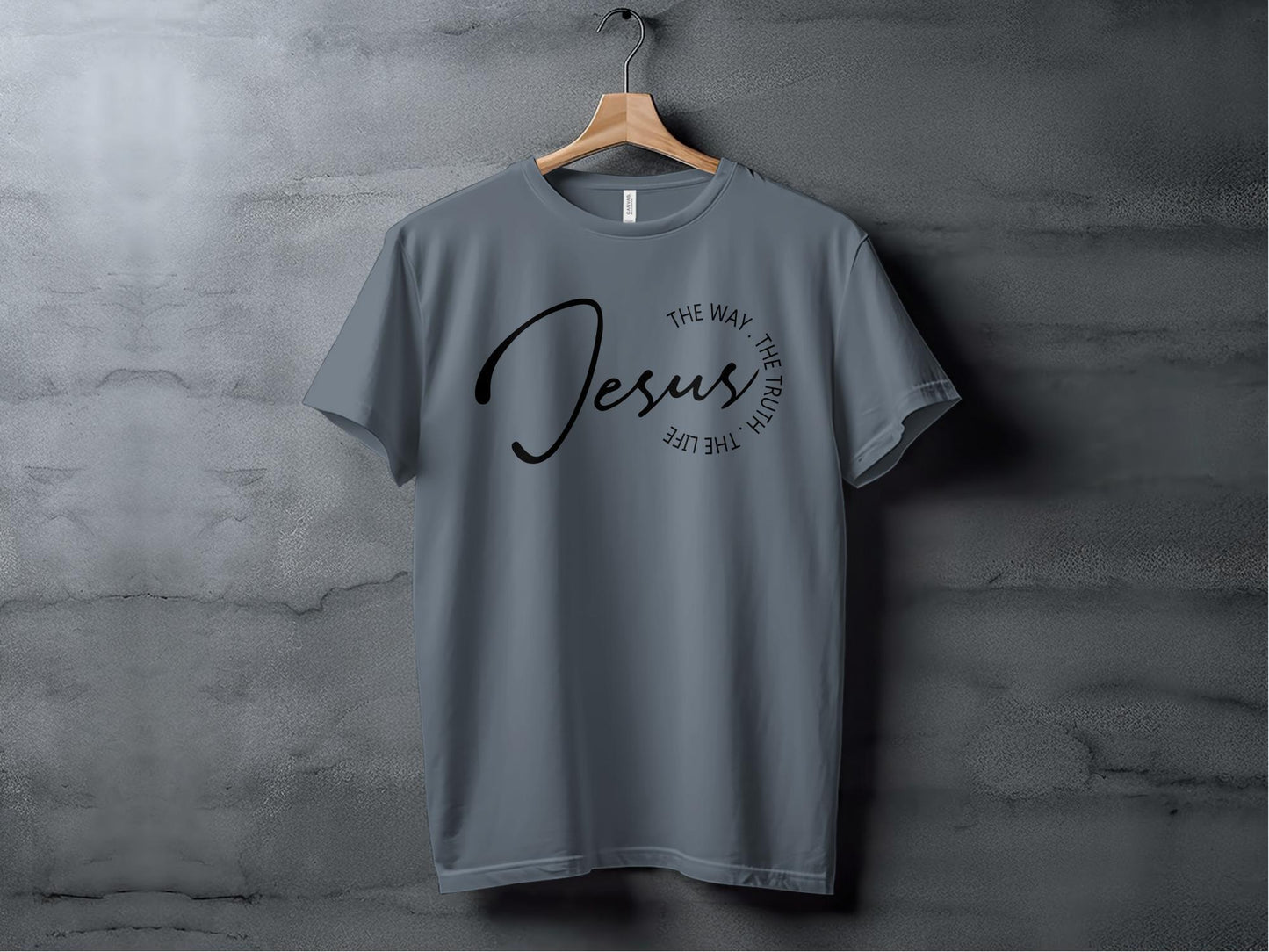 Inspirational Jesus T-Shirt, The Way The Truth The Life, Christian Faith Apparel, Religious Statement Shirt, Spiritual Wear