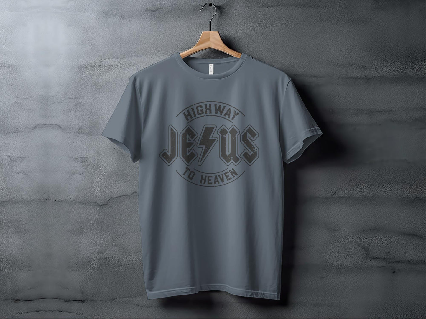 Jesus Highway to Heaven T-Shirt, Christian Graphic Tee, Faith Inspired Apparel, Religious Clothing, Casual Christian T-Shirt