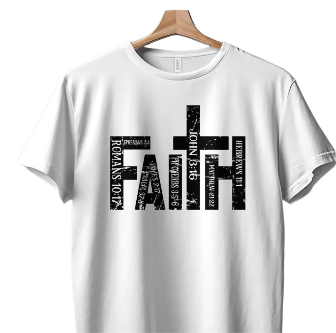 Christian Faith T-Shirt, Bible Verse T-Shirt, Religious Scripture Tee, Inspirational Quote Shirt, Faith-Based Clothing