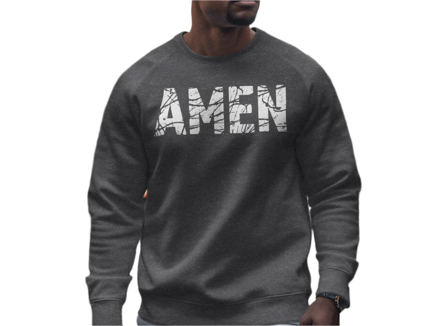 Bold Amen Graphic T-Shirt, Inspirational Amen Text Tee, Religious Faith Shirt, Motivational Christian Apparel, Unique Amen Print T-Shirt