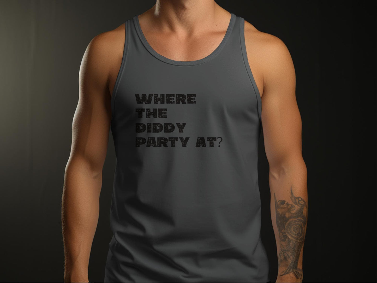 Diddy, Diddy Party t-shirt, Humorous Graphic Tee, Where the Diddy Party At Shirt, Trendy Casual Wear, Fun Statement T-Shirt