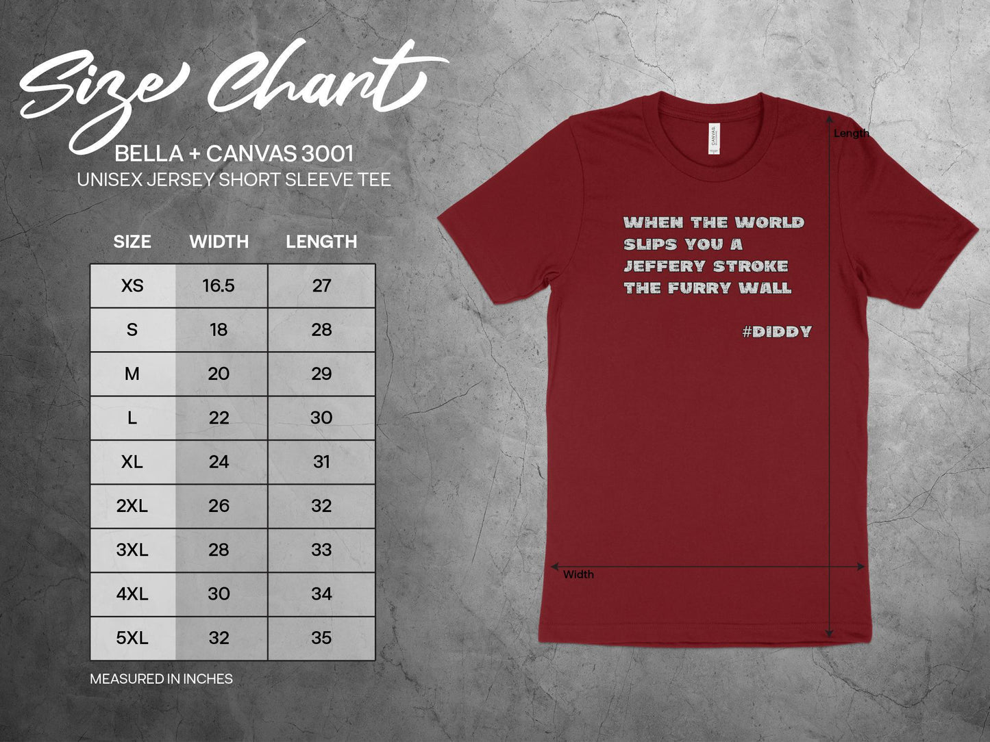 Diddy, Stroke the Furry Wall, Diddler T-shirt, Unique Statement Shirt, Inspirational Quote Top, Casual Wear, Jeffery Stroke Tee