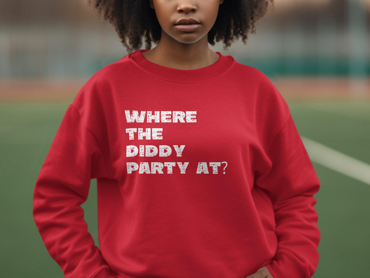 Diddy, Diddy Party, Where the Diddy Party at, Joke T-Shirt, Humorous Top, Casual Statement Shirt, Trendy, Diddler