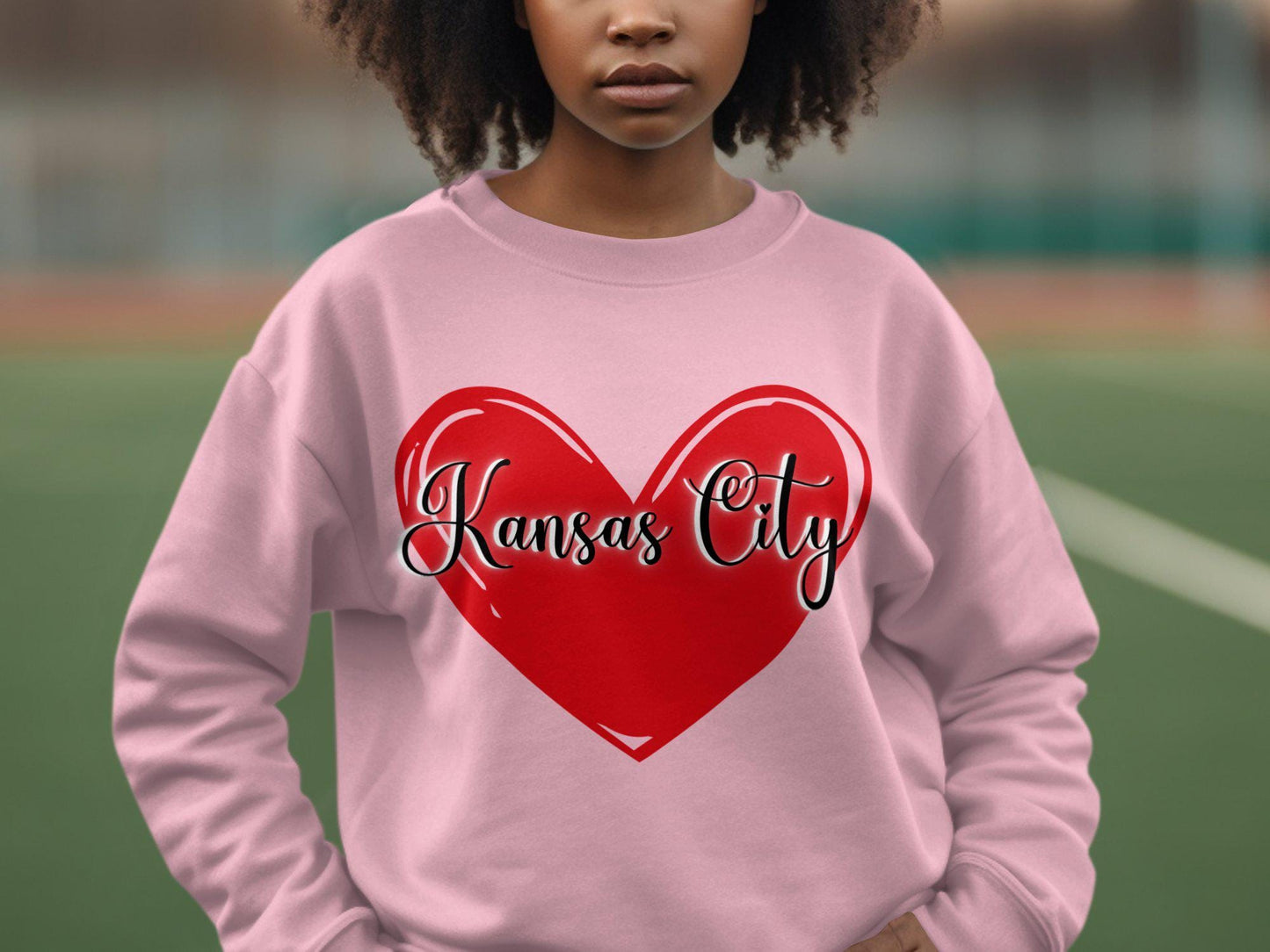 Kansas City Heart T-Shirt, Kansas City Lover Gift, Red Heart Graphic Tee, Kansas City Pride Shirt, Valentines Day Shirt