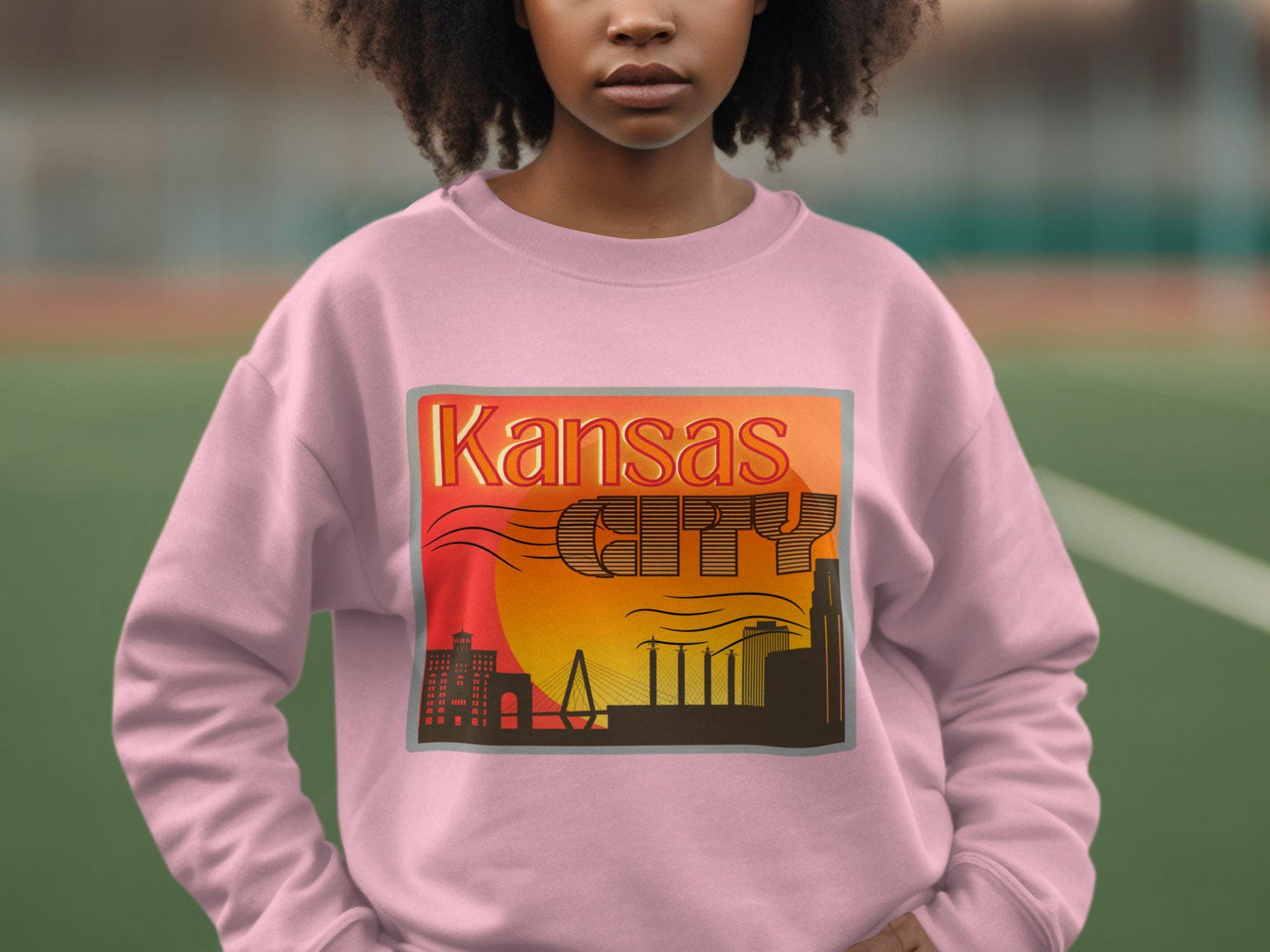 Kansas City Skyline Graphic T-Shirt, Retro Kansas City Tee, Kansas City Souvenir Shirt, Kansas City Lover Gift, Unisex Graphic Tee