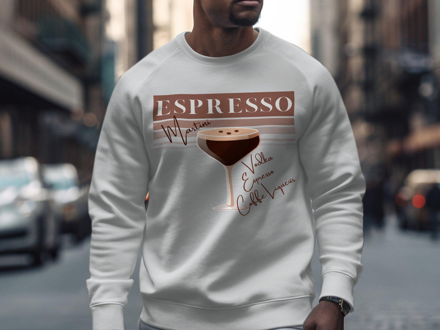Espresso Martini Graphic T-Shirt, Vodka Espresso Coffee Liqueur Shirt, Unique Drink Lover Tee, Trendy Cocktail T-Shirt