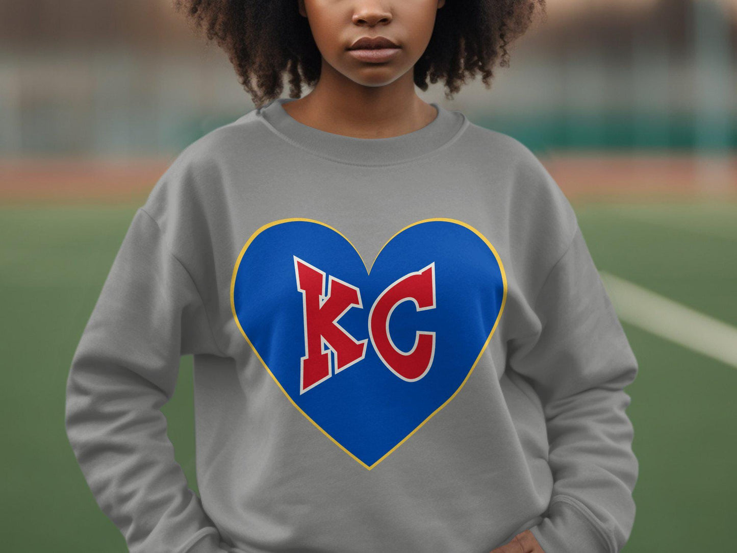 KC Heart Love Graphic Tee, Kansas City Pride Shirt, Sports Wear, KC Fan T-shirt, City Love Apparel, Kansas City Supporter