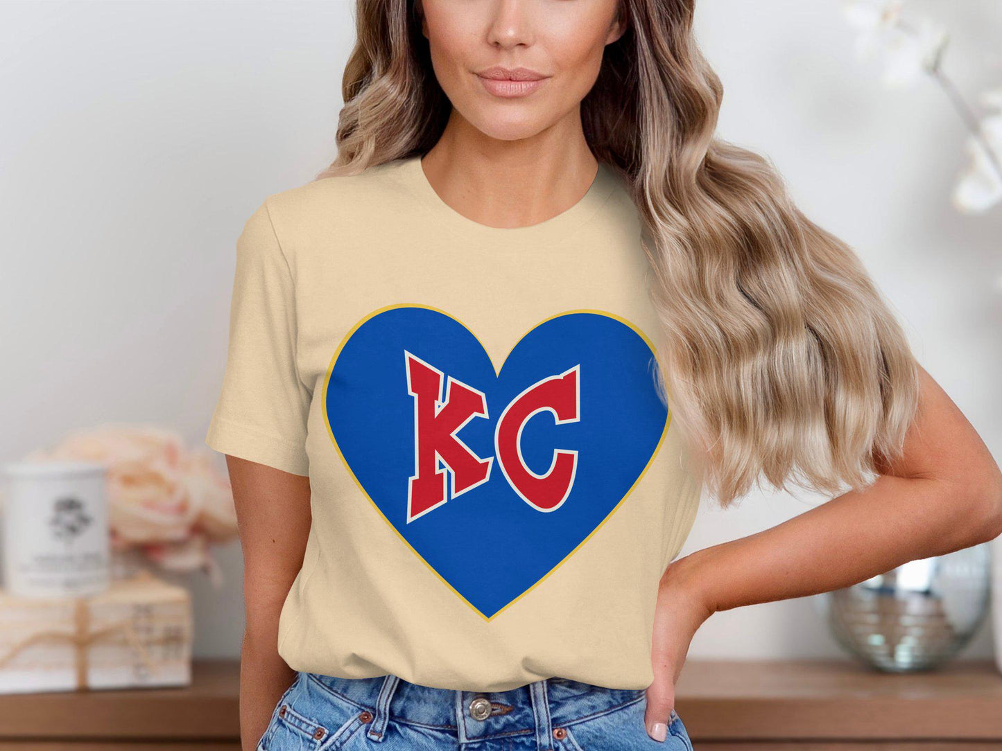 KC Heart Love Graphic Tee, Kansas City Pride Shirt, Sports Wear, KC Fan T-shirt, City Love Apparel, Kansas City Supporter