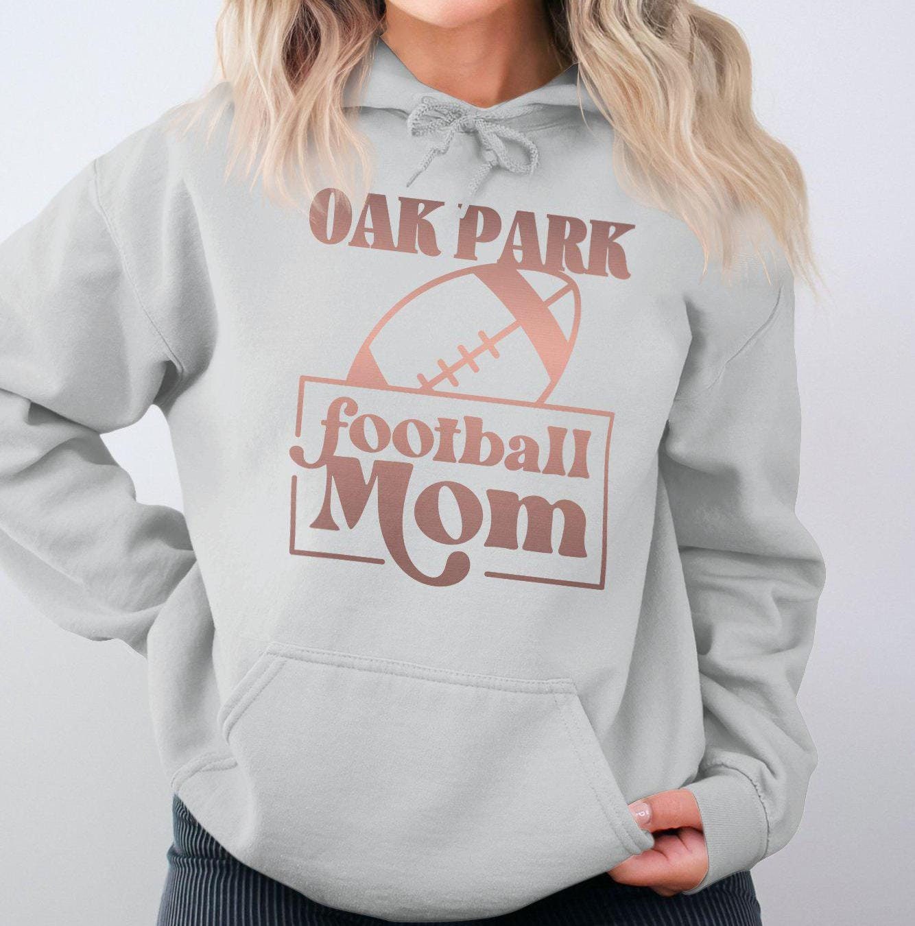 OAK PARK Football Mom T-Shirt, Stylish Football Mom Tee, Gift for Football Moms, Game Day Shirt, Custom Football Shirt