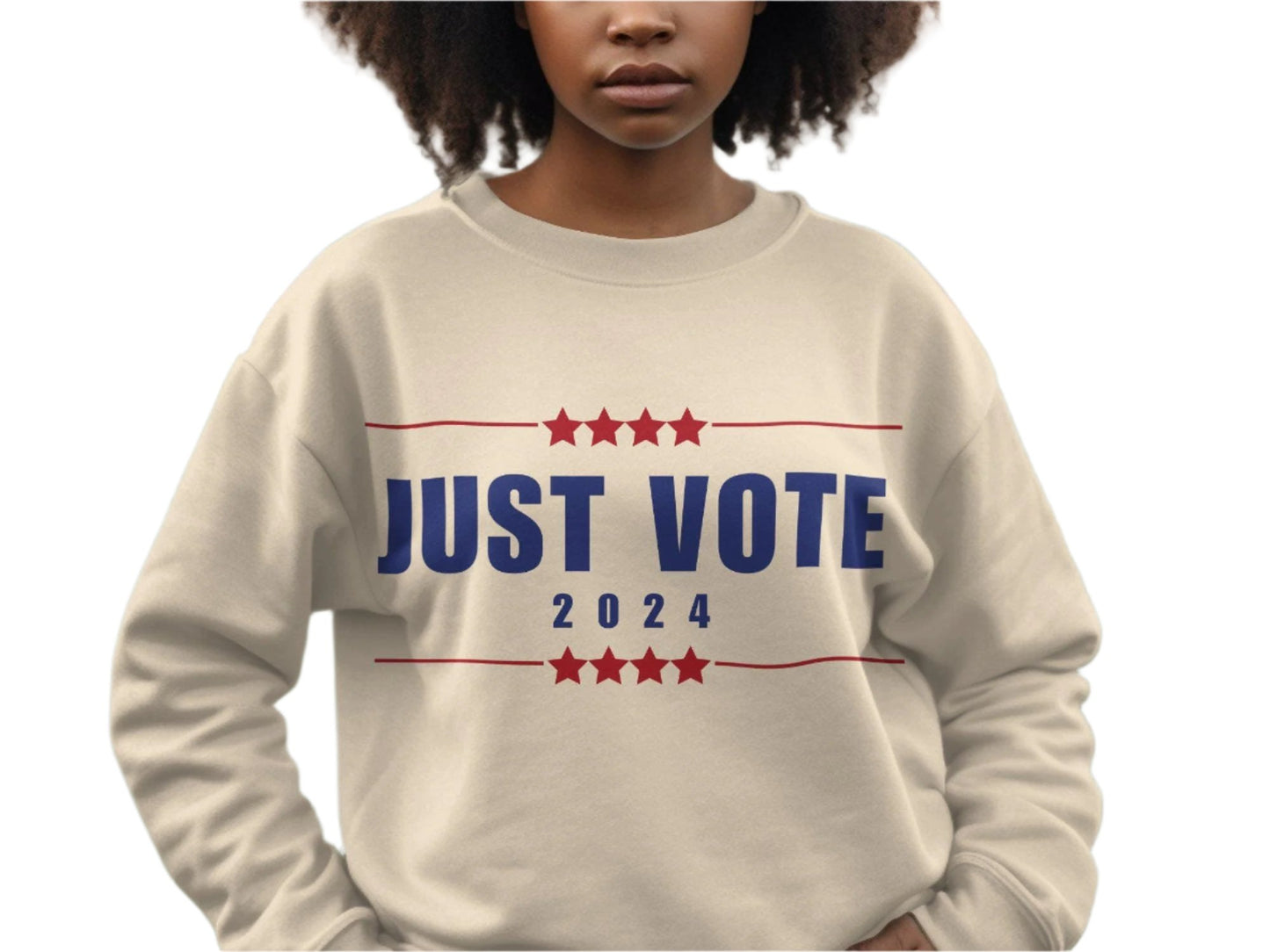 Just Vote 2024 T-Shirt, Election Campaign Shirt, Vote Awareness Tee, Patriotic Voting Shirt, Political Statement Tee