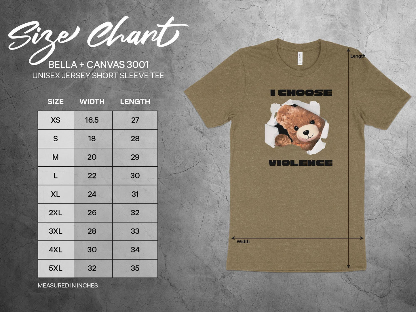 Cute Teddy Bear T-Shirt, Funny Breaking Through Print, I Choose Violence Humor Tee, Unique Graphic Shirt, Gift for Friends