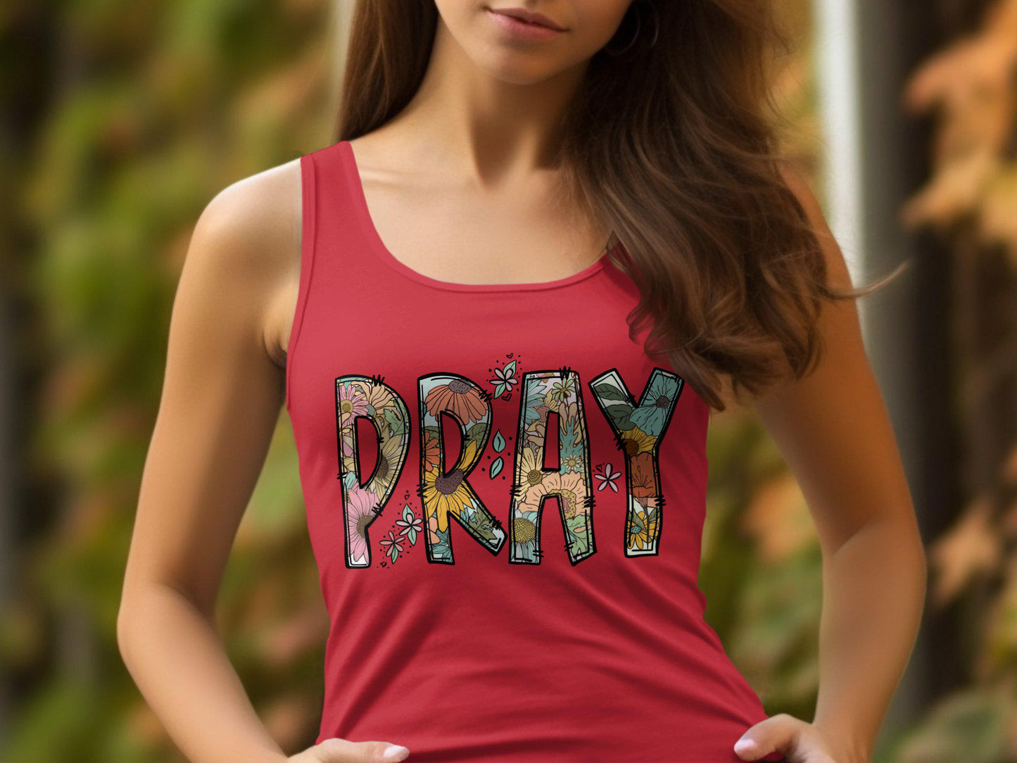 Inspirational Pray Graphic Tee, Vintage Flower Design T-Shirt, Positive Message Shirt, Floral Print Tee for Women and Men