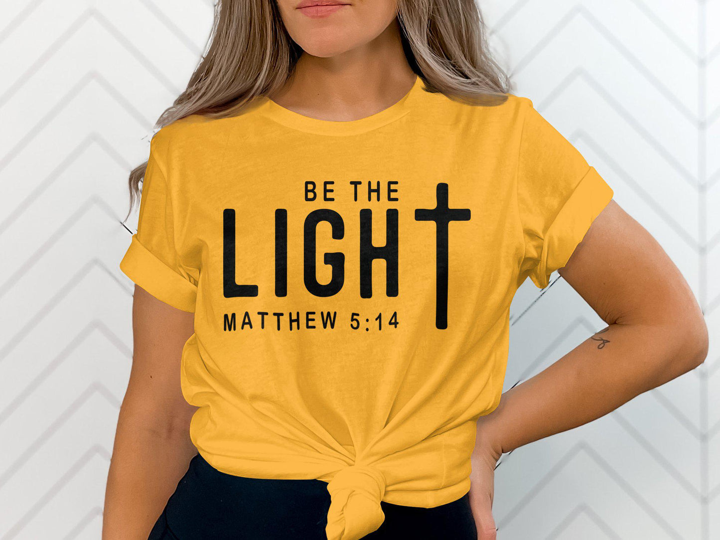 Be The Light T-Shirt, Matthew 5:14 Shirt, Christian Faith Tee, Religious Inspiration Apparel, Spiritual Message Clothing