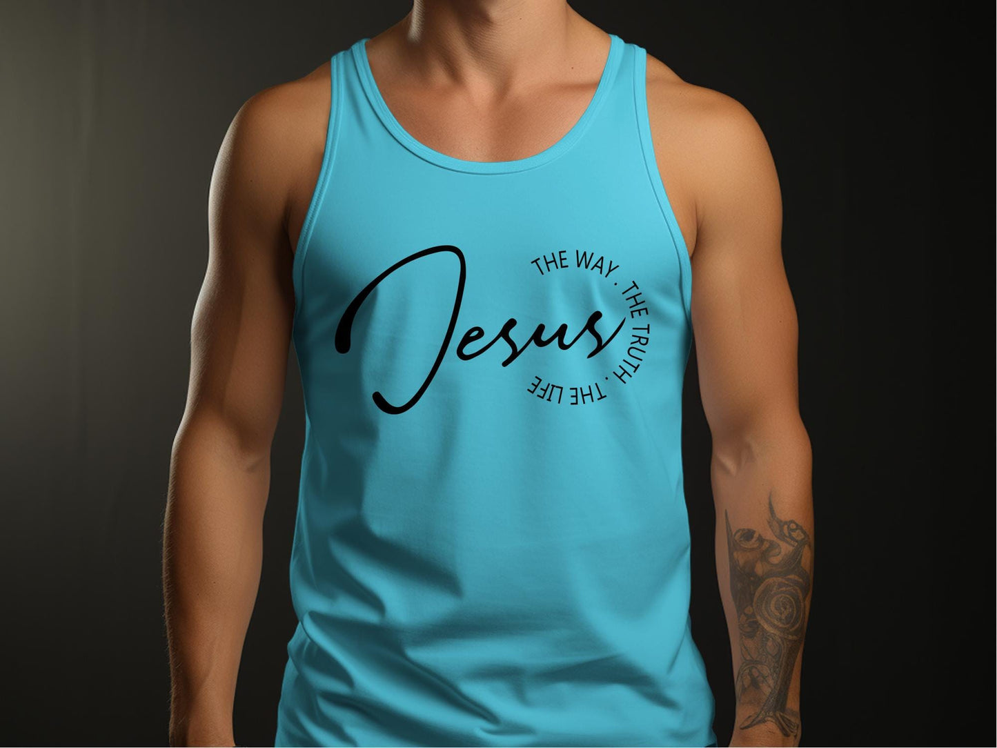 Inspirational Jesus T-Shirt, The Way The Truth The Life, Christian Faith Apparel, Religious Statement Shirt, Spiritual Wear