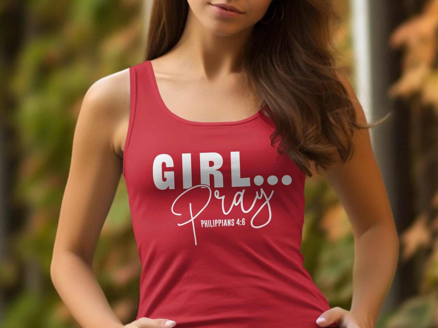 Inspirational Christian T-Shirt, Girl Pray Bible Verse Tee, Philippians 4 6 Shirt, Faith Based Clothing, Religious Gift for Women