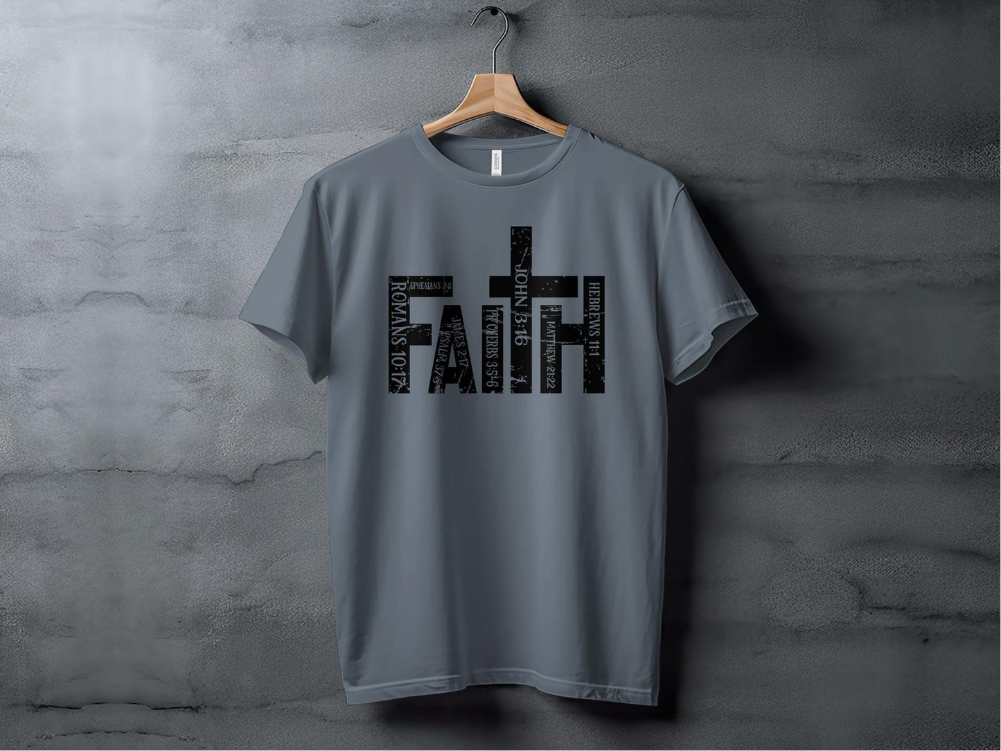 Christian Faith T-Shirt, Bible Verse T-Shirt, Religious Scripture Tee, Inspirational Quote Shirt, Faith-Based Clothing