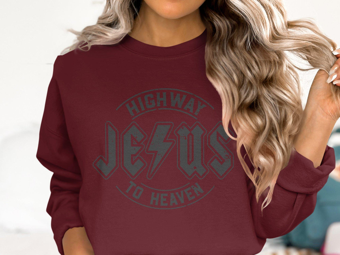 Jesus Highway to Heaven T-Shirt, Christian Graphic Tee, Faith Inspired Apparel, Religious Clothing, Casual Christian T-Shirt