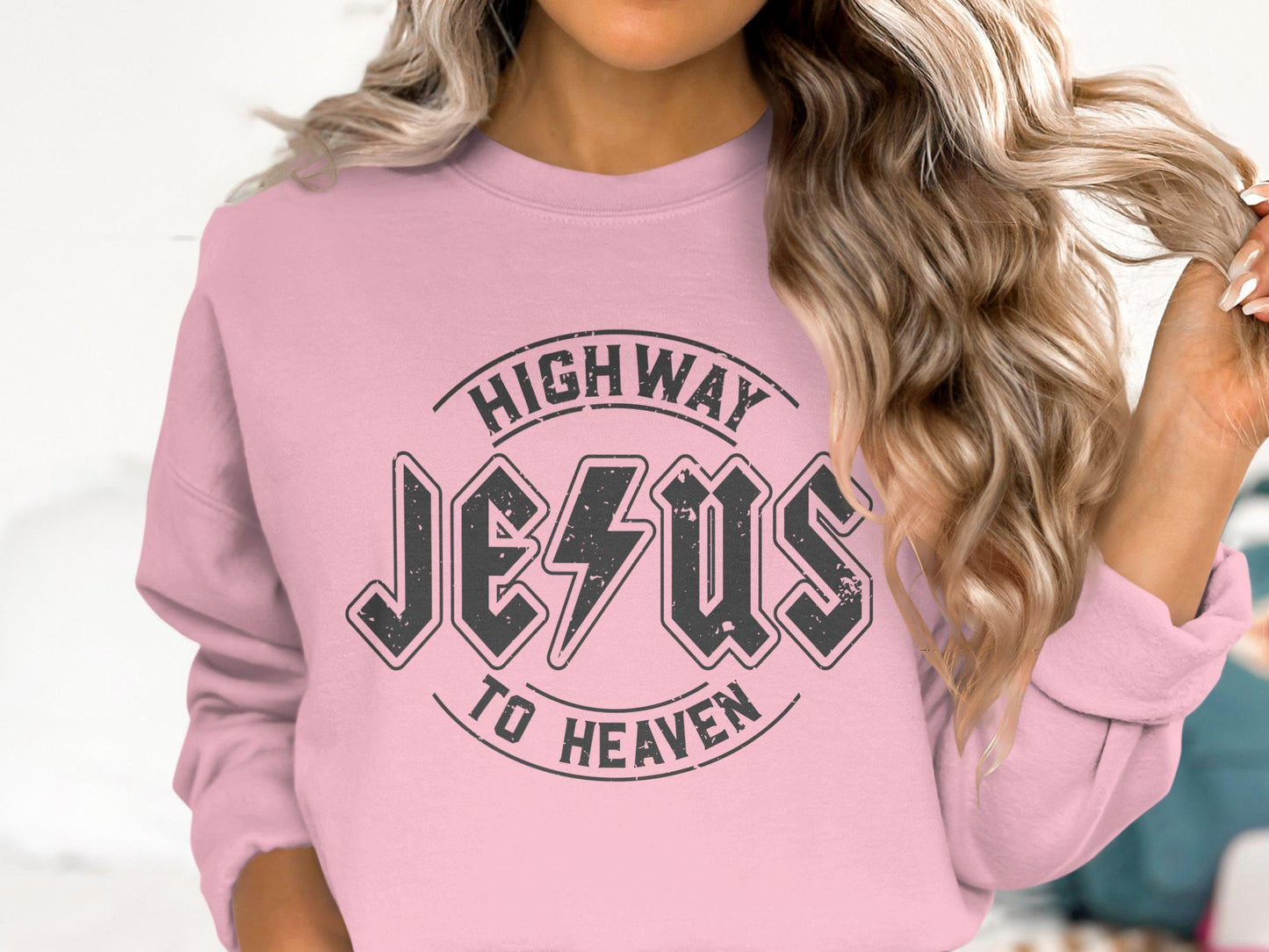 Jesus Highway to Heaven T-Shirt, Christian Graphic Tee, Faith Inspired Apparel, Religious Clothing, Casual Christian T-Shirt