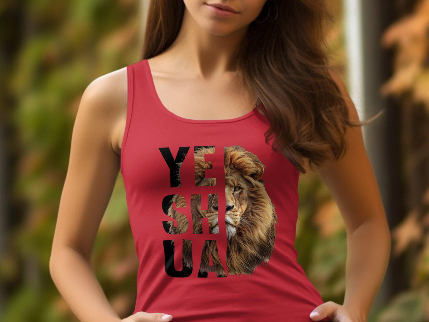 Lion Yeshua T-Shirt, Christian Graphic Tee, Religious Apparel, Inspirational T-Shirt, Faith-based Clothing, Unique Lion Design Tee
