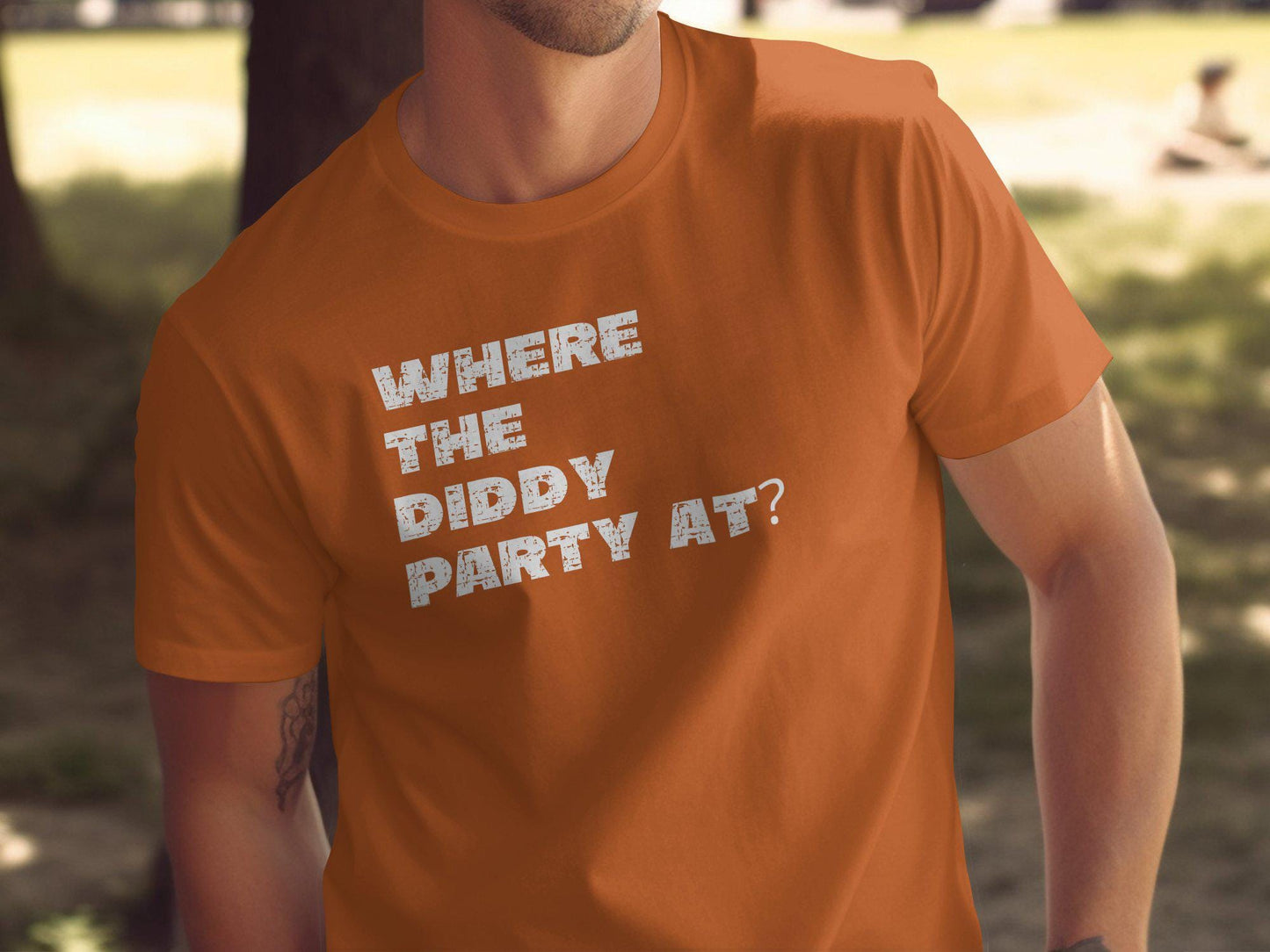 Diddy, Diddy Party, Where the Diddy Party at, Joke T-Shirt, Humorous Top, Casual Statement Shirt, Trendy, Diddler