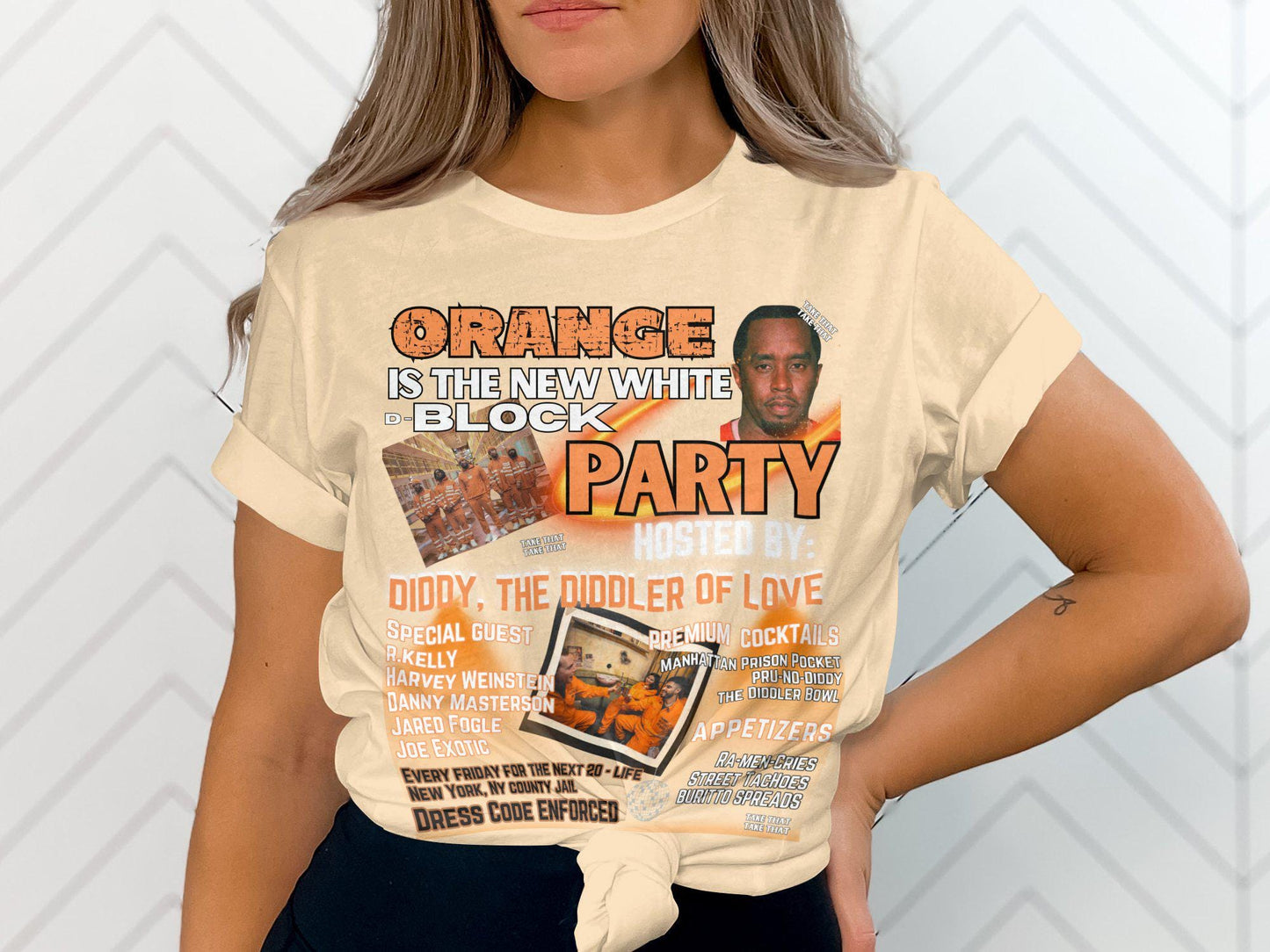 DIDDY, Block Party, Party T-Shirt, Diddy T-Shirt, Trending, Gift, Unisex Gift, Funny Graphic Tee, Novelty T-Shirt for Parties