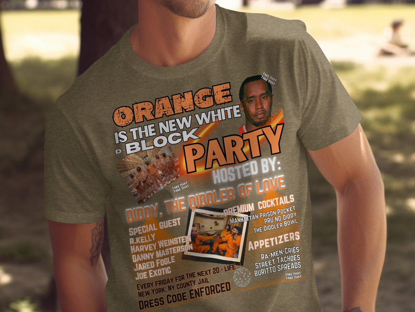 DIDDY, Block Party, Party T-Shirt, Diddy T-Shirt, Trending, Gift, Unisex Gift, Funny Graphic Tee, Novelty T-Shirt for Parties