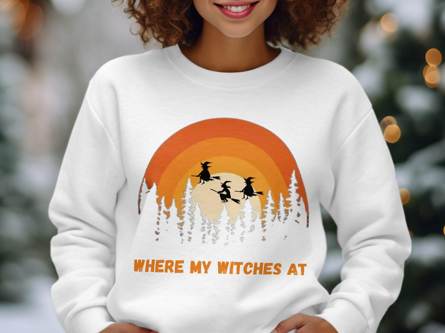 Retro Witches Halloween T-Shirt, Cute Witchy Graphic Tee, Where My Witches At Shirt, Spooky Season Shirt, Fun Halloween Top