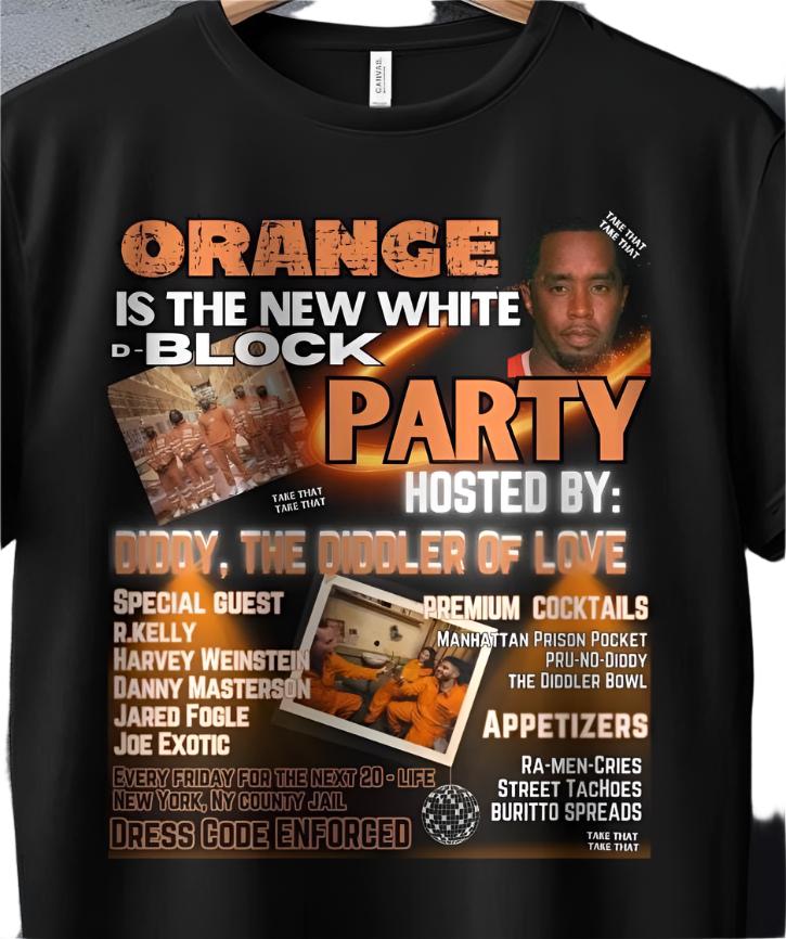 DIDDY, Block Party, Party T-Shirt, Diddy T-Shirt, Trending, Gift, Unisex Gift, Funny Graphic Tee, Novelty T-Shirt for Parties