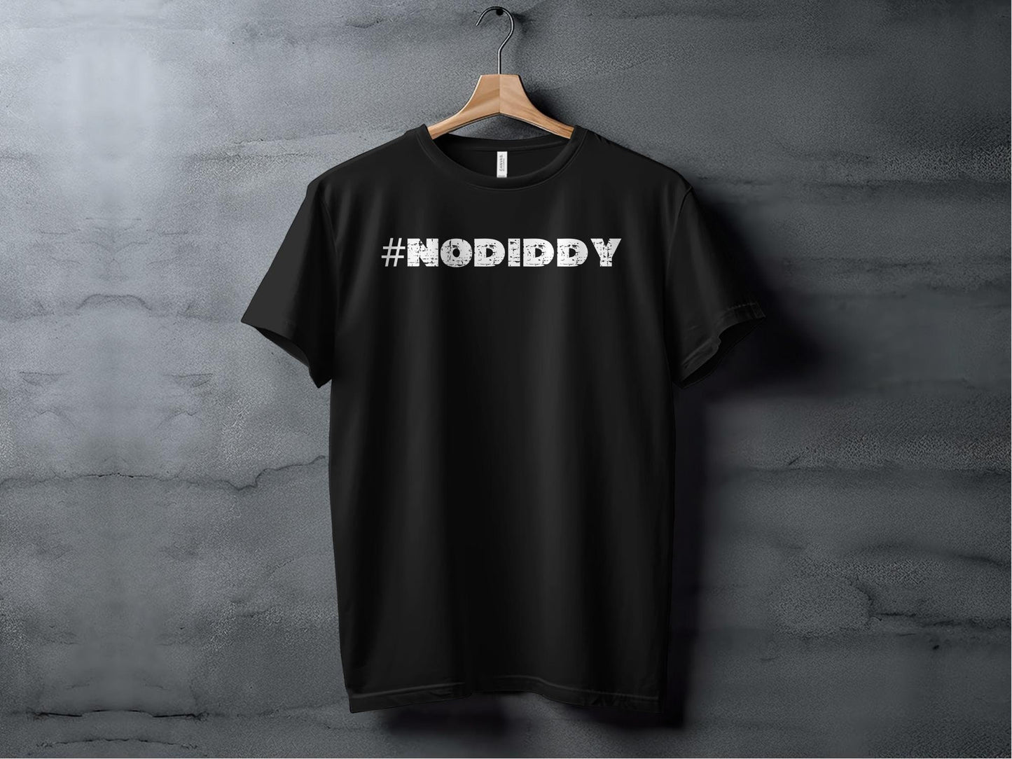 NODIDDY Fun Graphic Tee, Hashtag Novelty T-Shirt, Unique Statement Shirt, Cool Casual Wear, Bold Lettering T-Shirt, Unisex Trendy Tee