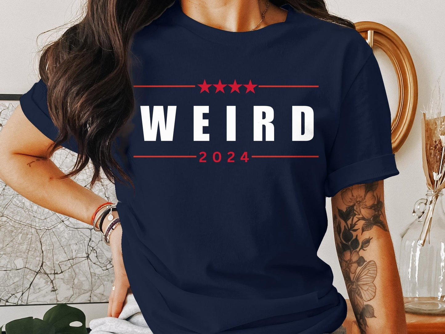 Funny WEIRD TRUMP 2024 Election T-Shirt, Republican, Funny, Political, Unique Election Year Shirt, Campaign Slogan Top, gift ideas, Trending